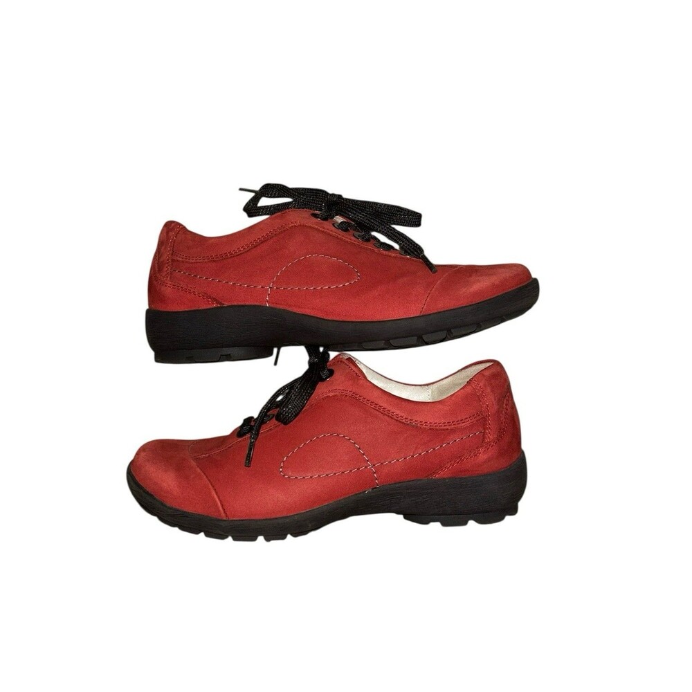 Waldlaufer Luftpolster Weite H Suede Red‎ Comfort Shoes US 7 Womens